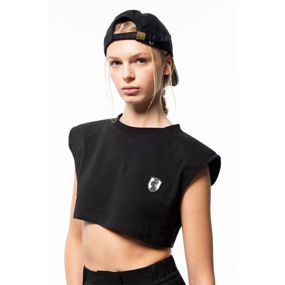 VHNY Vivienne Hu Shoulder Pad Crop Top - Picture 2 of 11